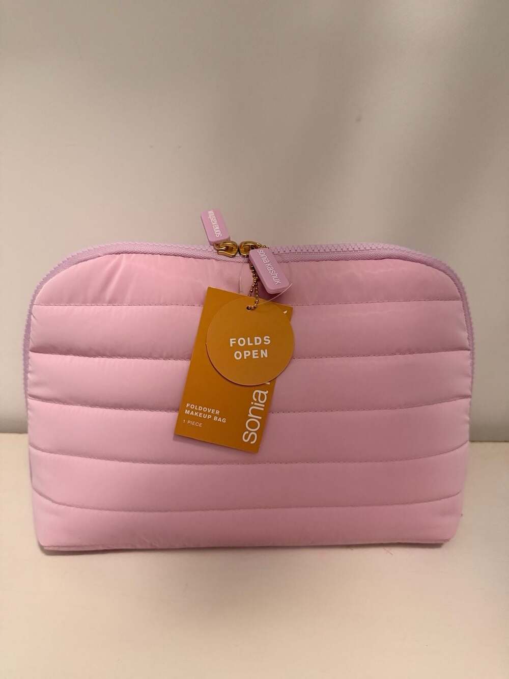 Sonia Kashuk Foldover Makeup Bag Pink Pearl